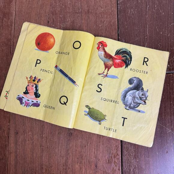 1959 Platt & Munk ABC Words to Say Cloth easy‎ to clean kids story book - Picture 9 of 10